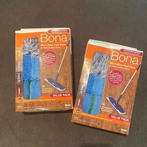 Bona Microfiber Cleaning Pads 3 pack - Deep Clean, Clean & Dust NEW